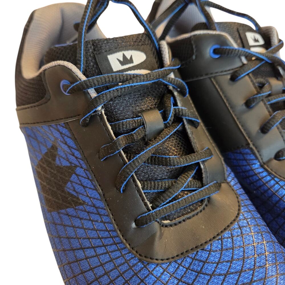 Brunswick Bowling Shoes Frenzy men's sz 12 Great condition! Black & Royal Blue - Picture 5 of 11